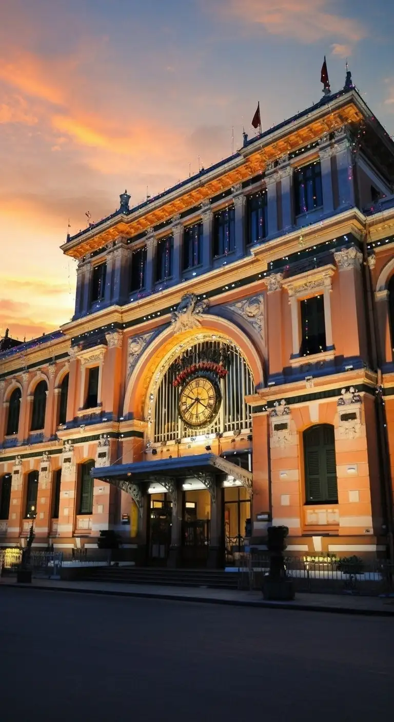 Saigon Central Post Office Ho Chi Minh: French Architecture & History