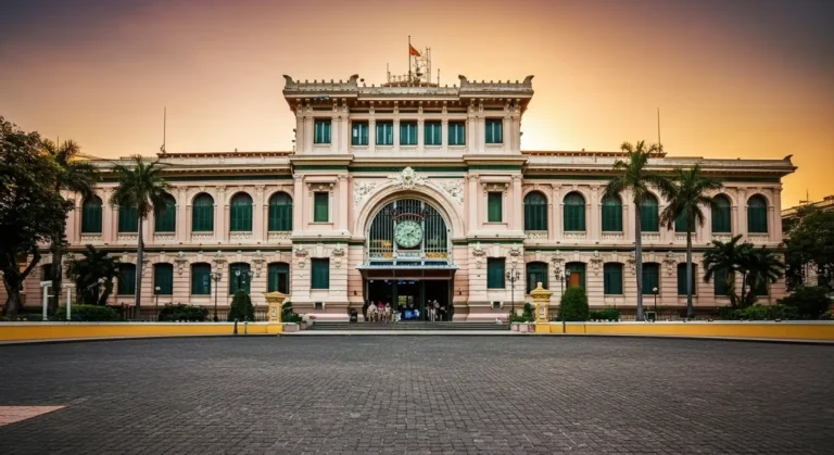 Saigon Central Post Office Ho Chi Minh: French Architecture & History
