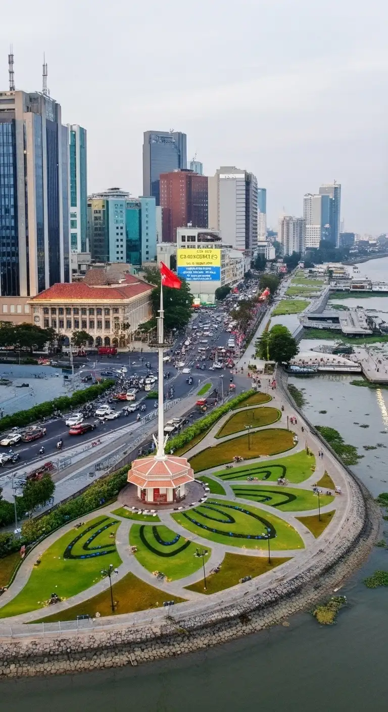 Bach Dang Wharf HCMC: Riverside Park & Saigon River Cruise Hub