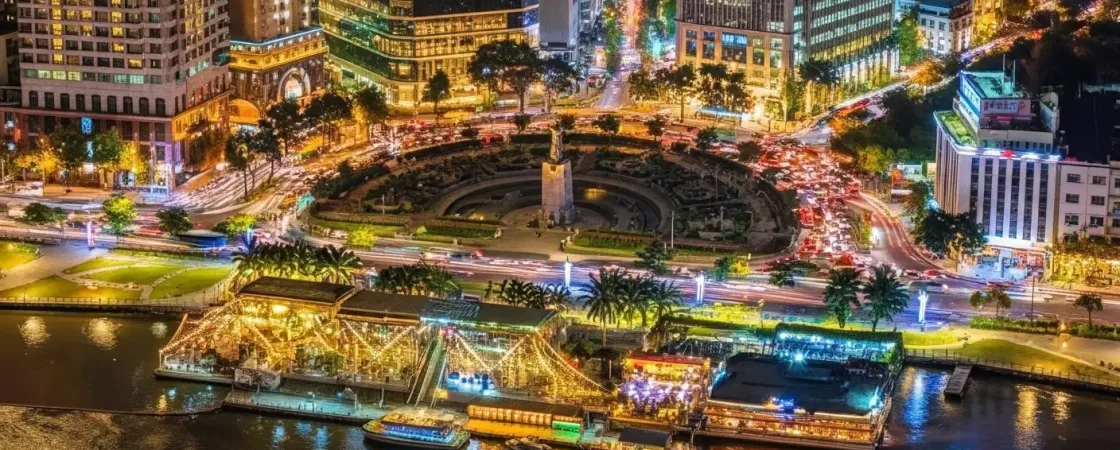 Bach Dang Wharf HCMC: Riverside Park & Saigon River Cruise Hub