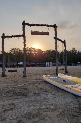 Mui Nai Beach, Ha Tien: Golden Sand & Alpine Coaster Views