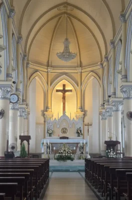 Da Nang Cathedral: Pink Church, French Gothic Architecture & Rooster Vane