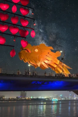 Dragon Bridge Da Nang: Iconic Weekend Fire and Water Show Landmark