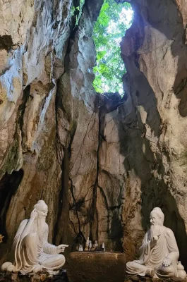 Non Nuoc Pagoda: Ancient Temple, Marble Mountains & Thuy Son Cave Views