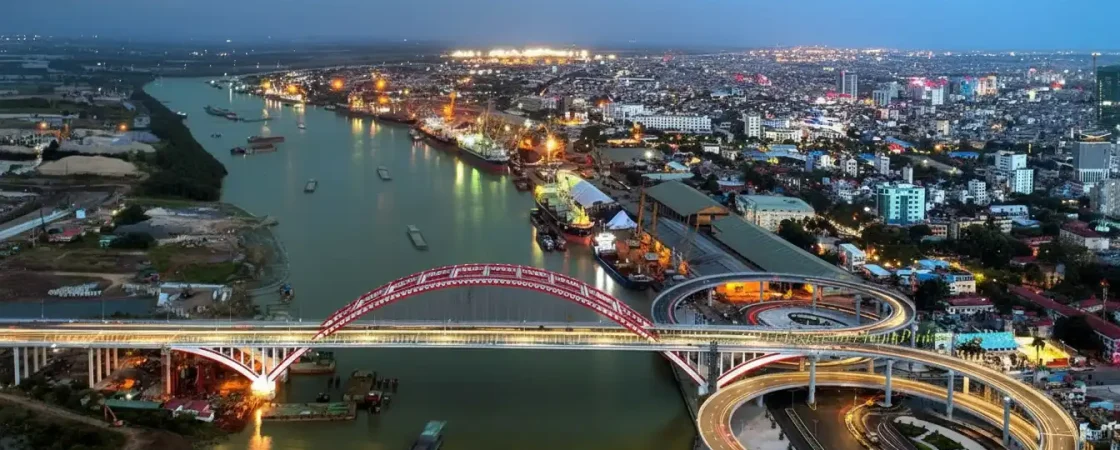 Hoang Van Thu Bridge: Iconic "Seabird Wing" Arch Bridge of Hai Phong City